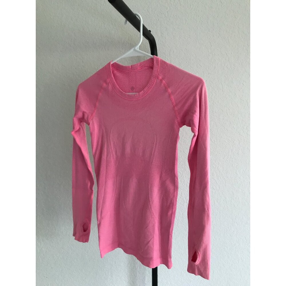 Lulu Lemon Swiftly Tech Long-Sleeve Shirt 2.0 | Hip Length | Size 2 | Pink
